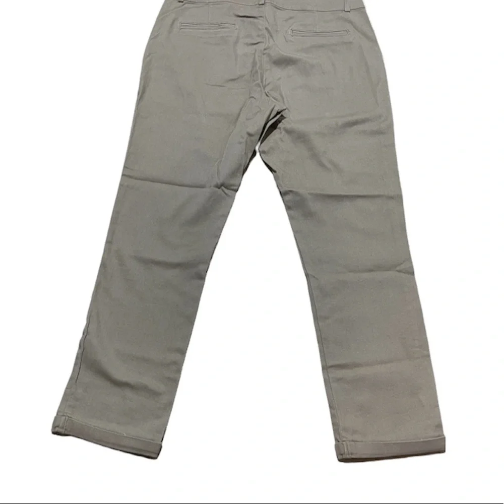 Iris kakhi Chino Cuffed Women Pants Size L crop - Picture 7 of 10